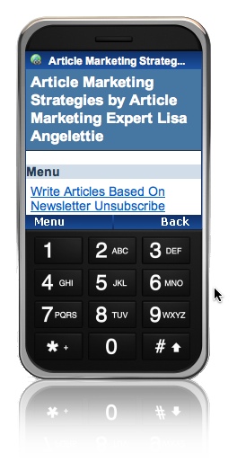blog on mobile phone