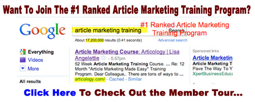 Article Marketing Course