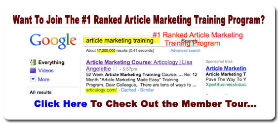 Articology article marketing course