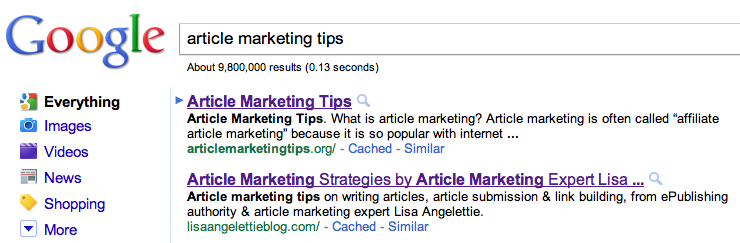 article marketing tips