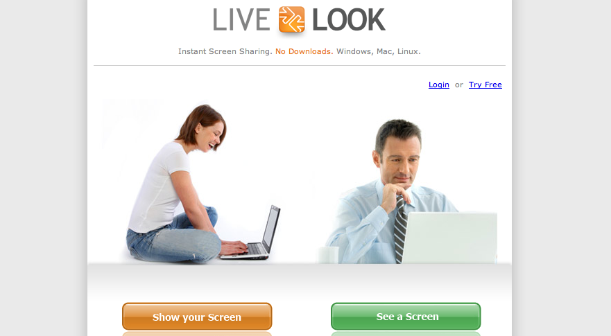 LiveLOOK screen sharing